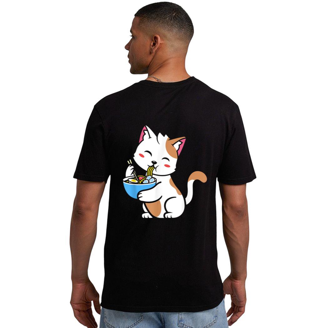 Cat Ramen Anime Kawaii Teen gift Men T-Shirt