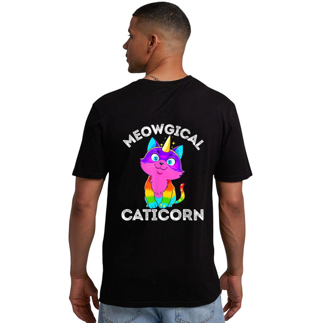 Caticorn Rainbow Funny My Cat is a Magical Unicorn Kittycorn Men T-Shirt