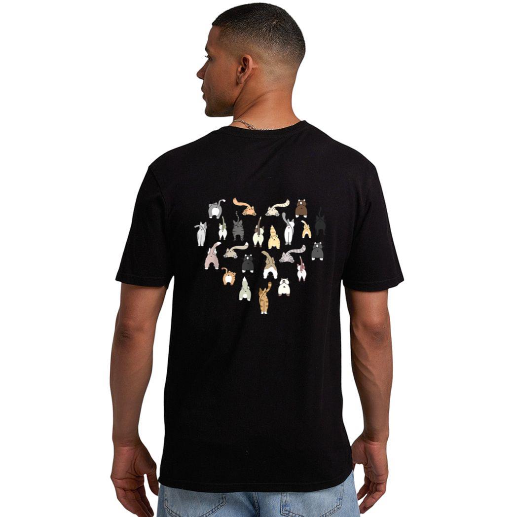 Cats Butt Heart Funny Cats Kitten Cat Owners Men T-Shirt