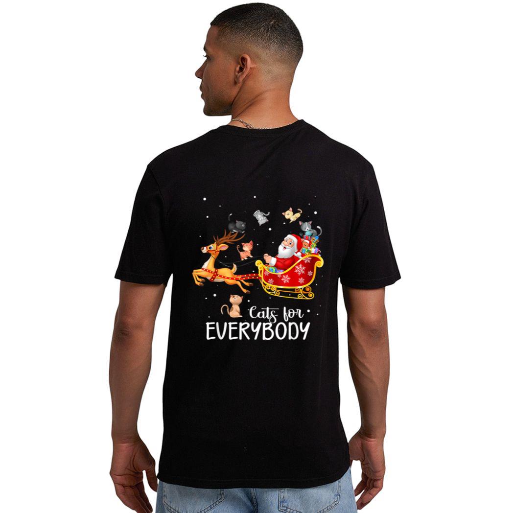 Cats For Everybody Cat Christmas Pajama Family Party Gifts Men T-Shirt