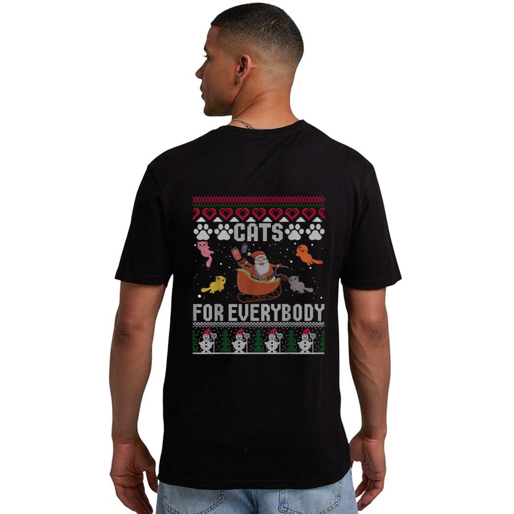 Cats For Everybody Christmas Cute Cat Lover Men T-Shirt