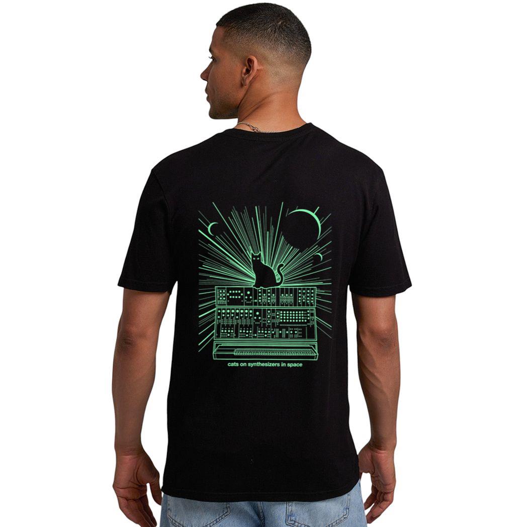 Cats On Synthesizers In Space Men T-Shirt