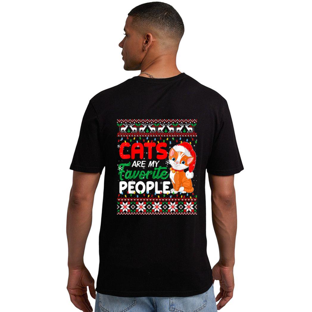 Christmas Cat  - Cats Are My Favorite People Men T-Shirt