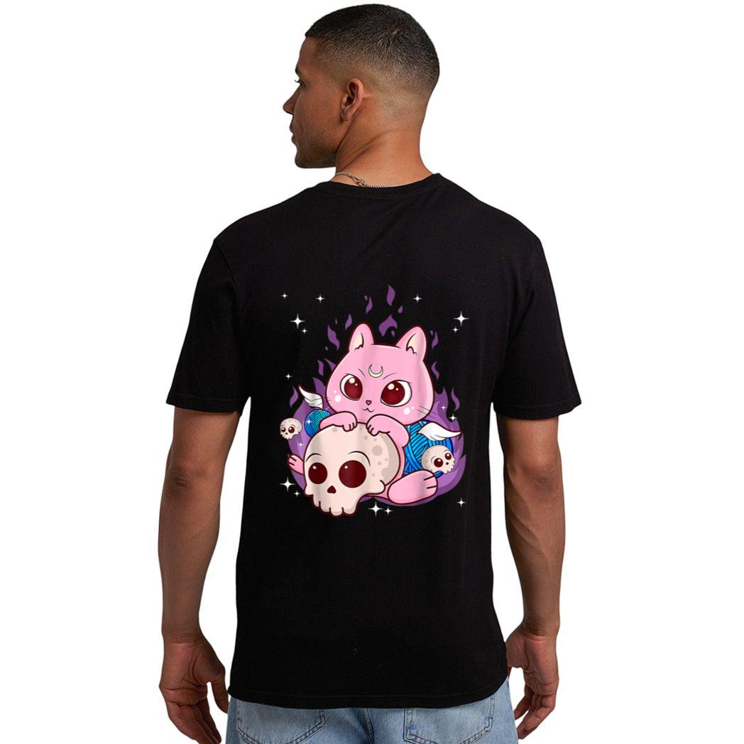 Cute Anime Kawaii Cat Aesthetic Kawaii Pastel Goth Halloween Men T-Shirt