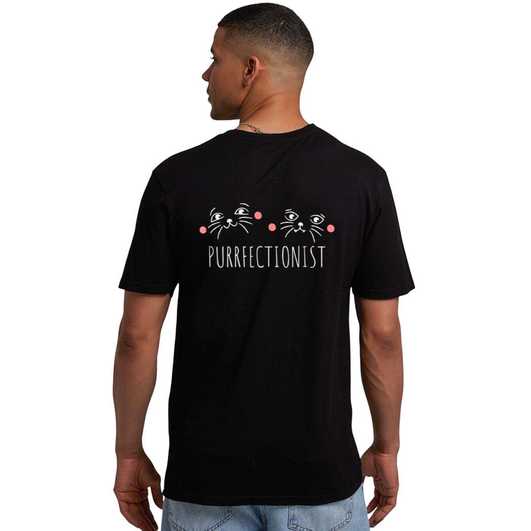 Cute Purrfectionist Cat Gift Men T-Shirt