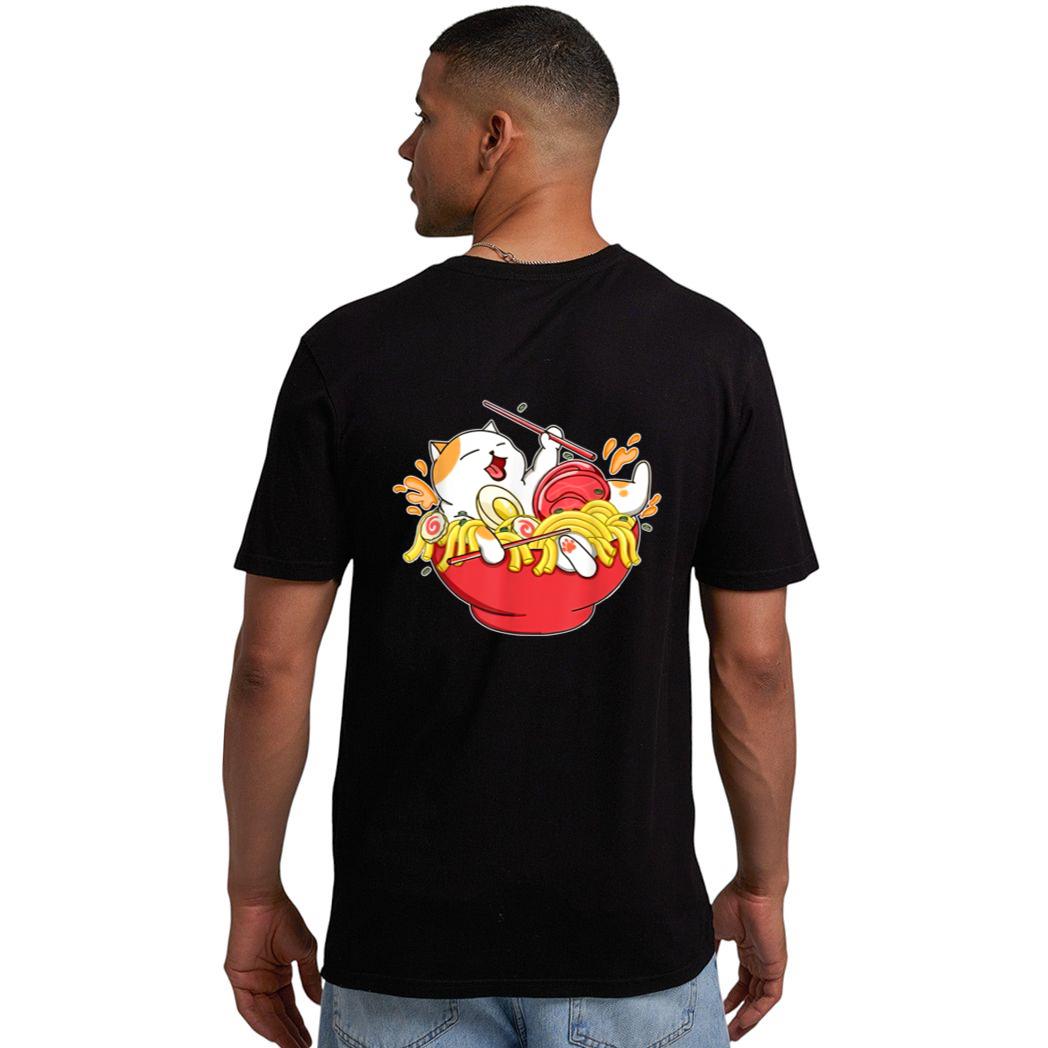 Cute Ramen and Cats Funny Anime Noodle Japanese Gift Girls Men T-Shirt