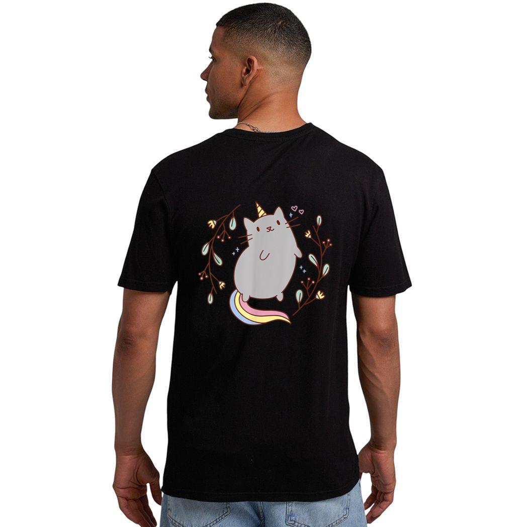 Cute Unicorn Cat Kitten Graphic Men T-Shirt