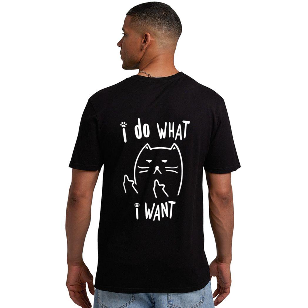 funny black cat I do what I want with my cat meow funny gift Men T-Shirt