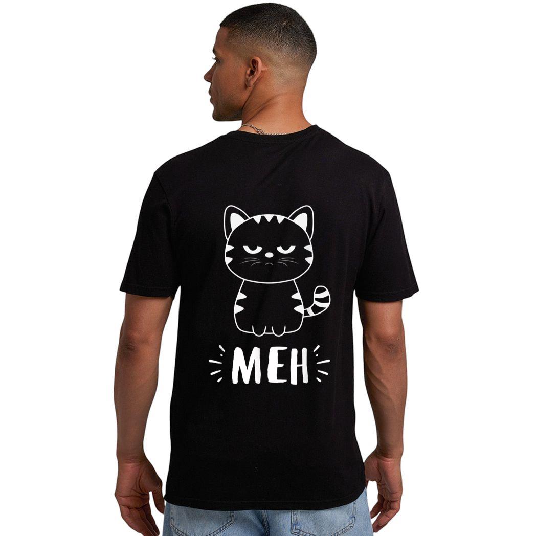 Funny Cat Gift for Cat Lovers Meh Cat Men T-Shirt