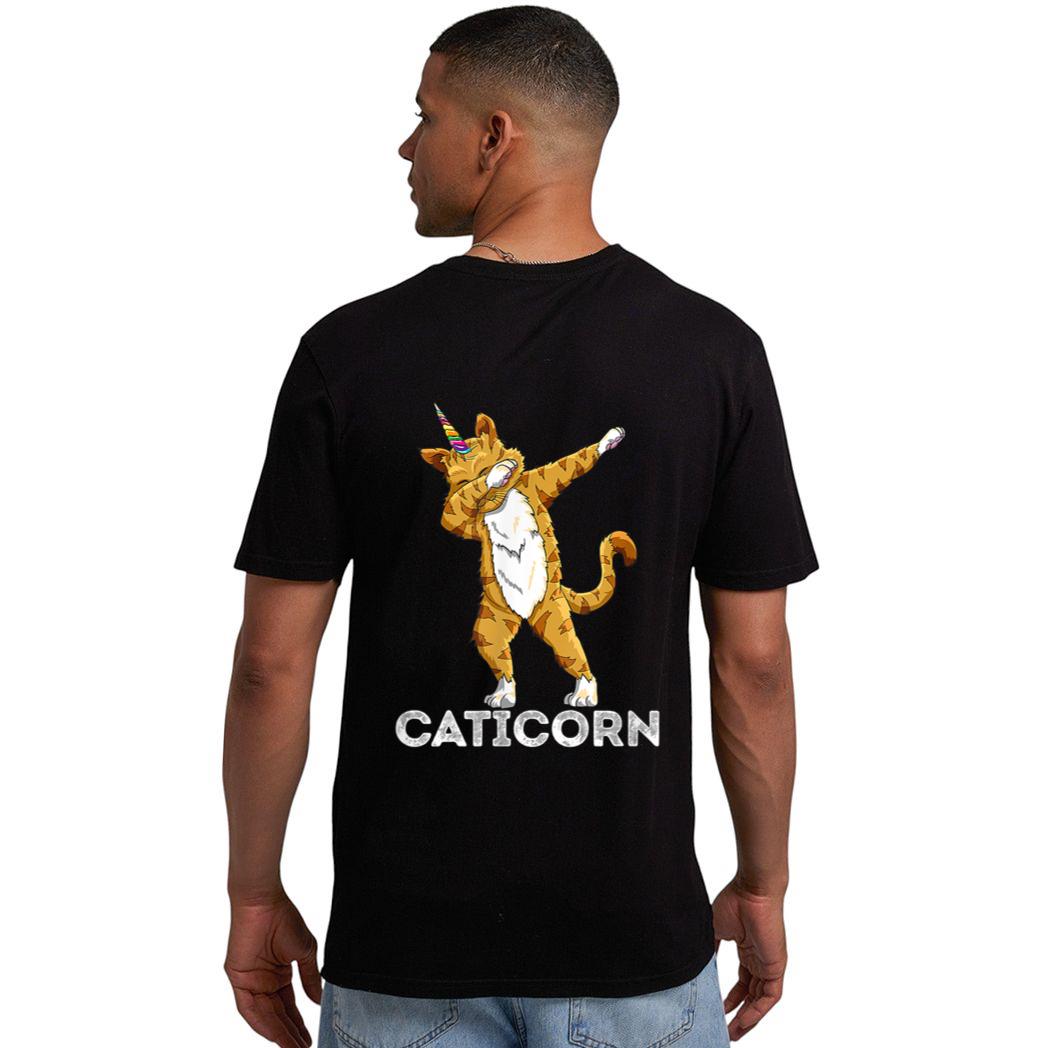 Funny Cat Kitten Caticorn Cat Dabbing Cat Lover Men T-Shirt
