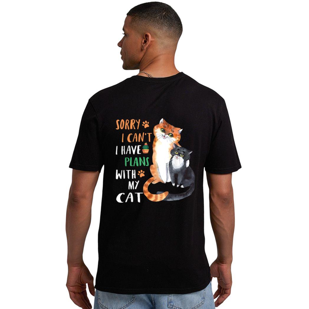 Funny Cat Lover Sorry I can't I have plans with my Cat Men T-Shirt