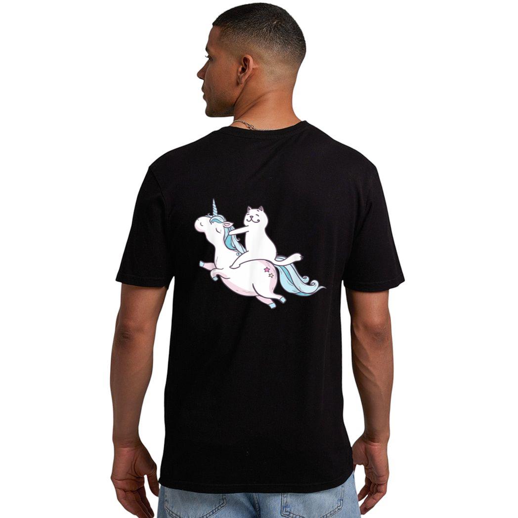 Funny Cat Riding Unicorn T-Shirt Hipster Always Be You Kitty Men T-Shirt