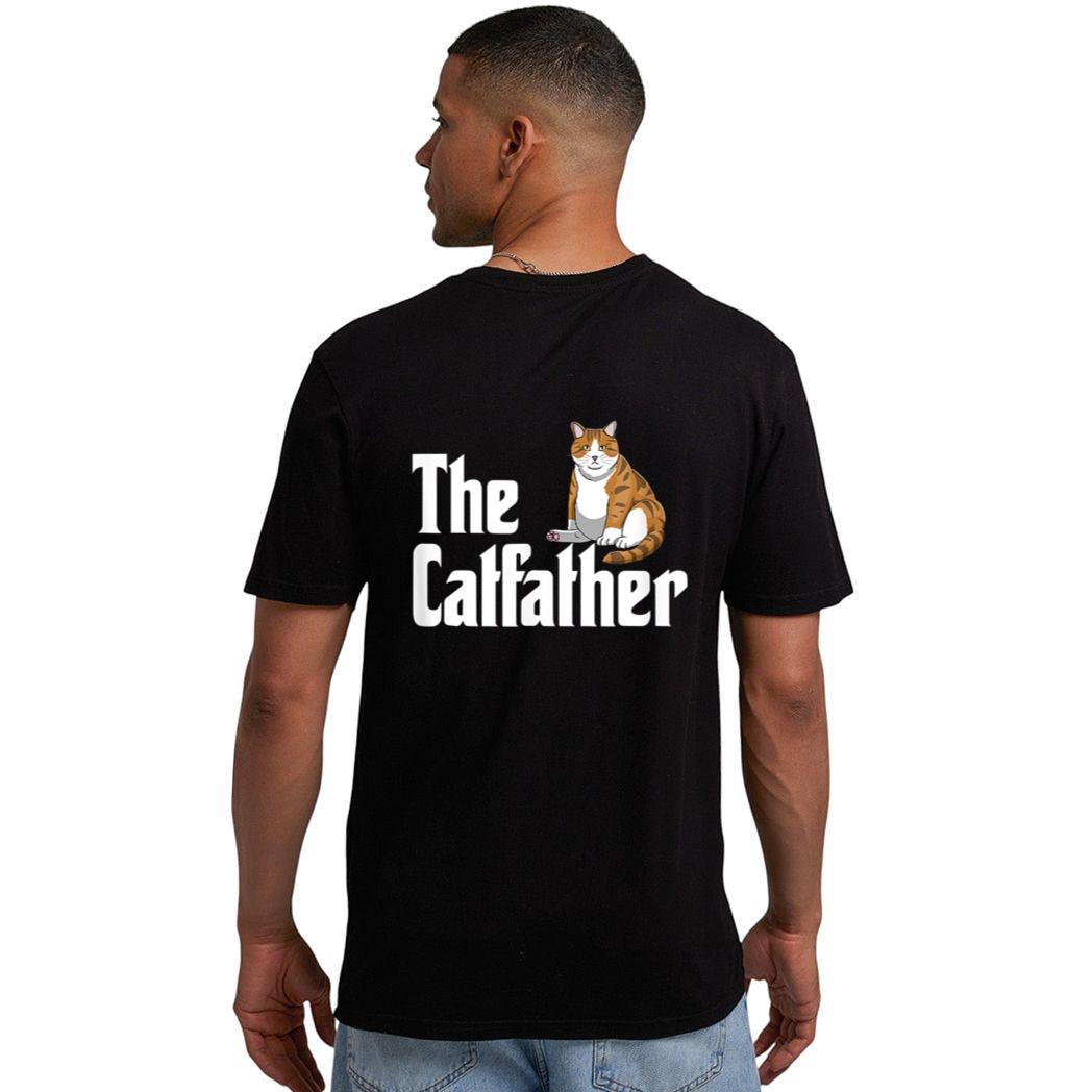 funny catfather shirt Funny Meow Cat for Dad Lover Men T-Shirt