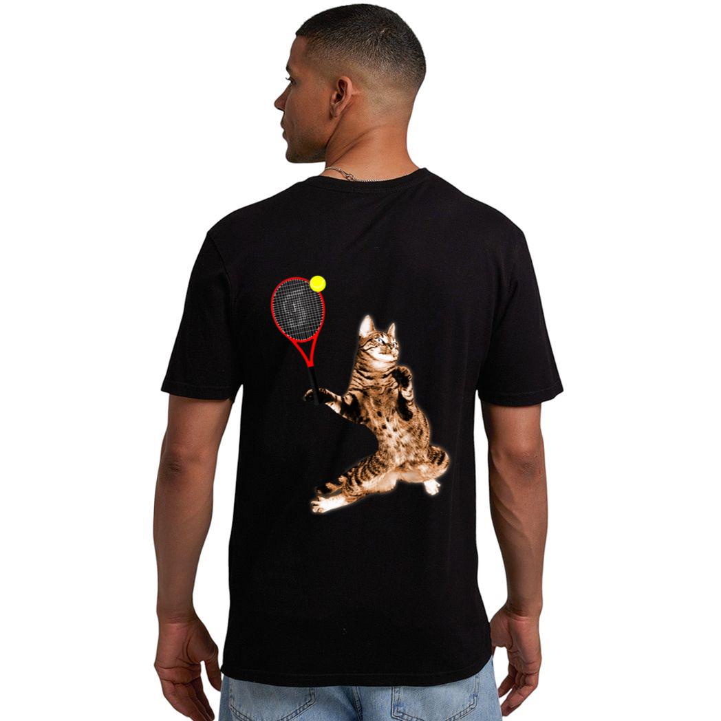 FUNNY TENNIS GAME T-SHIRT FUNNY CAT RACKET FOR MEN WOMEN Men T-Shirt