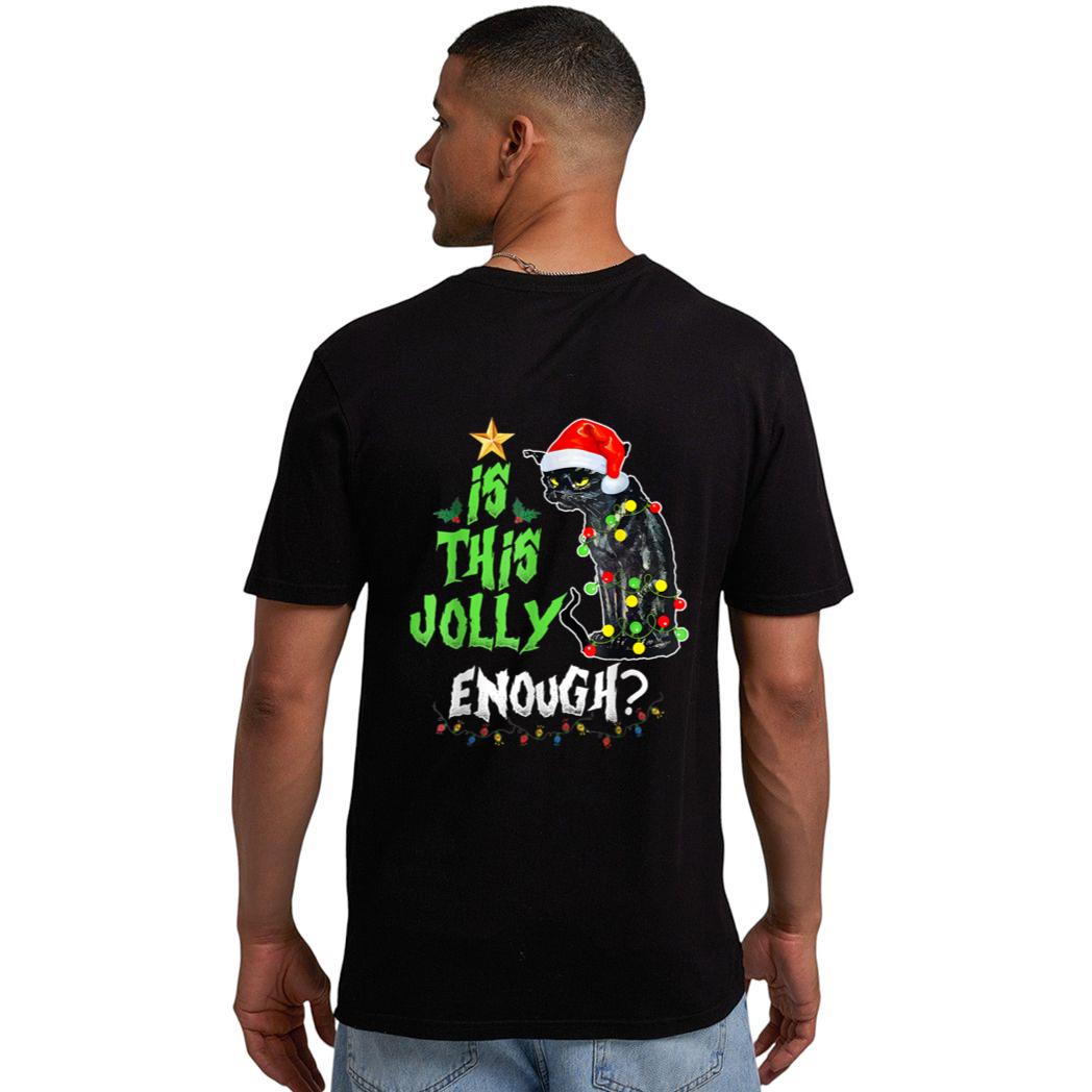 Halloween Is This Jolly Enough Noel Cat Merry Christmas Men T-Shirt