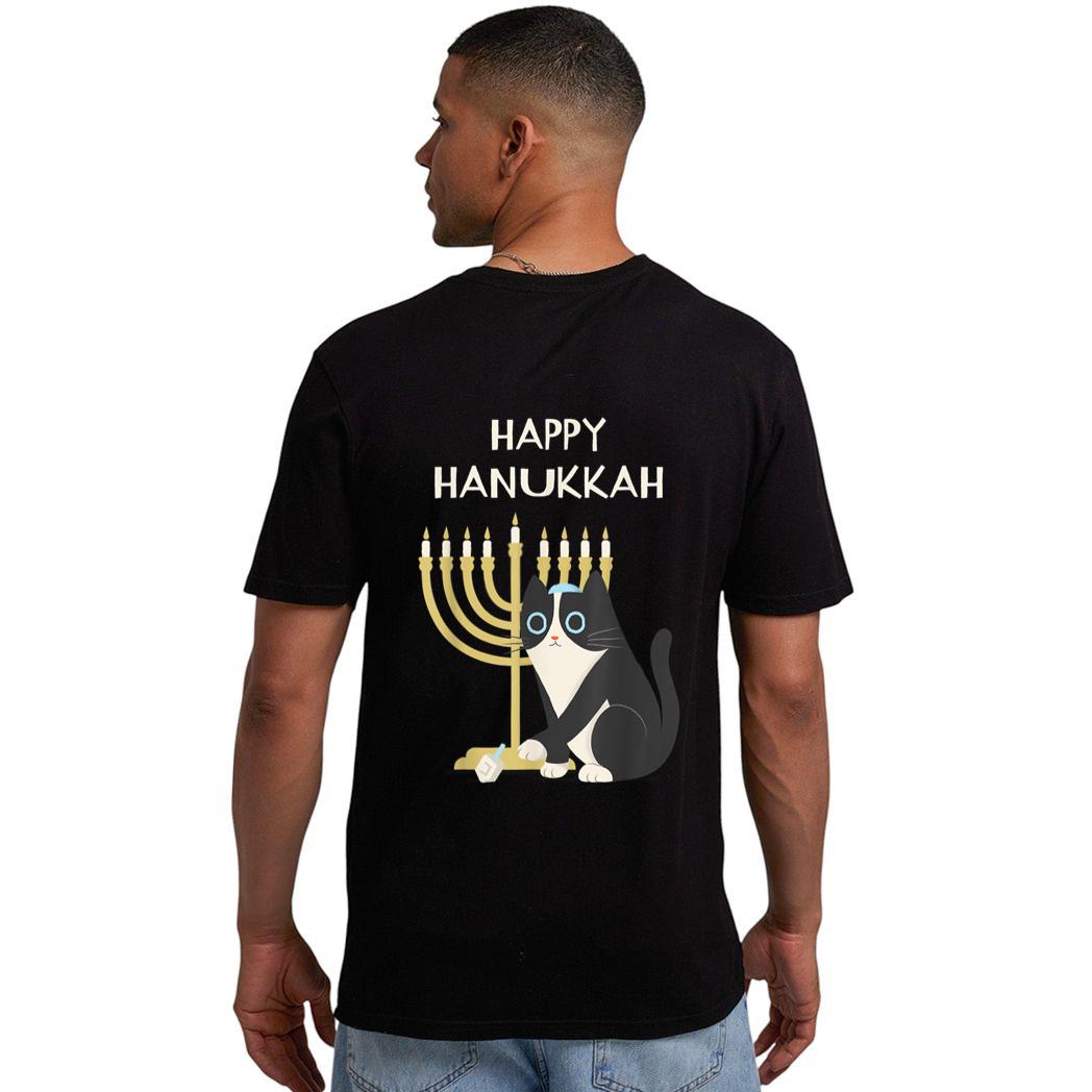Happy Hanukkah Cat  Hanukkah Men T-Shirt