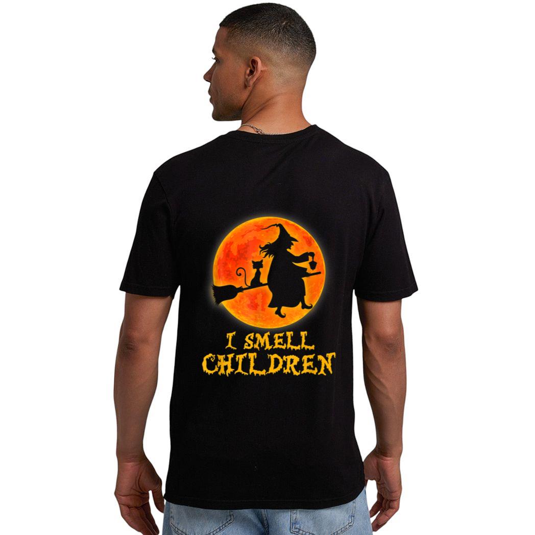 I Smell Children Halloween Costume Witch Black Cat Cute Men T-Shirt