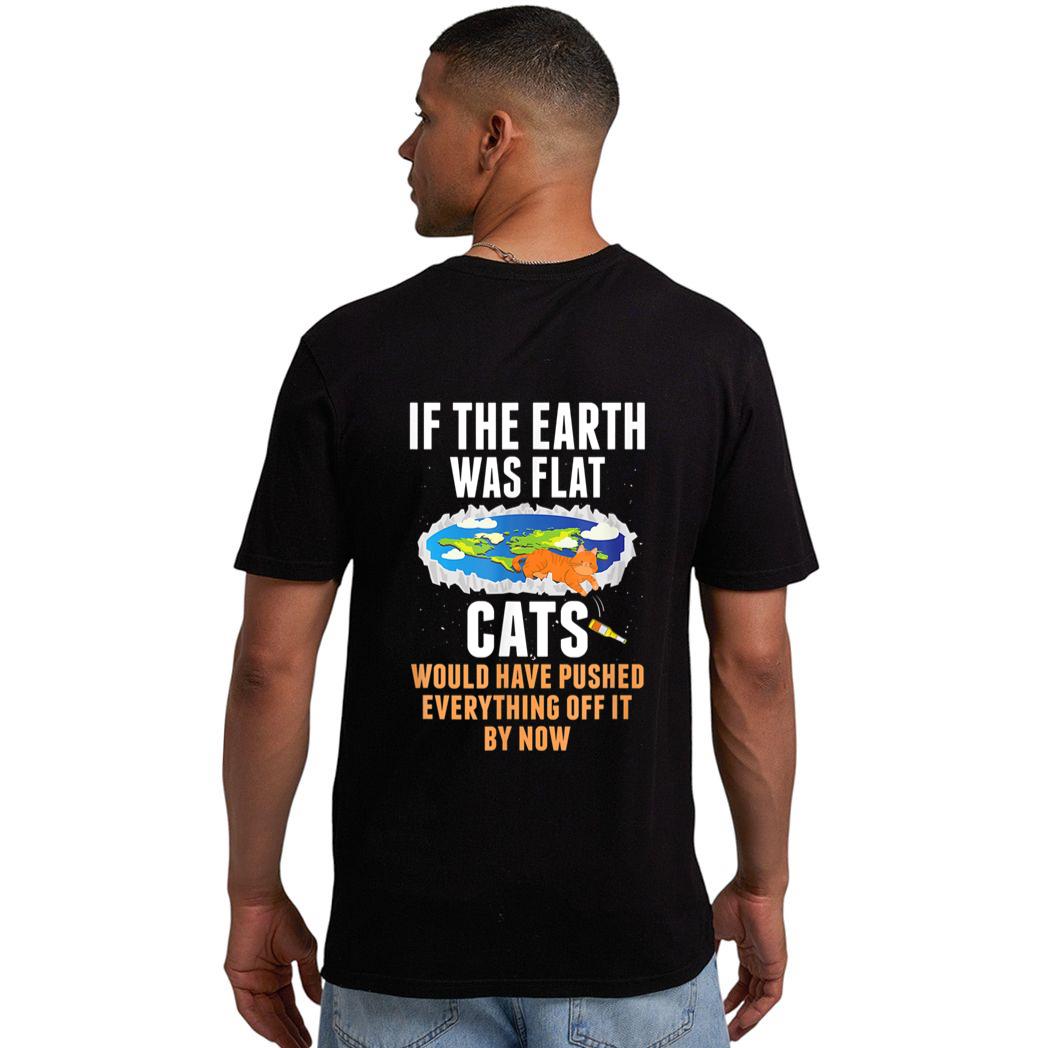 It S Flat Earth Cat Kitten Science Conspiracy Flat Earther Men T-Shirt