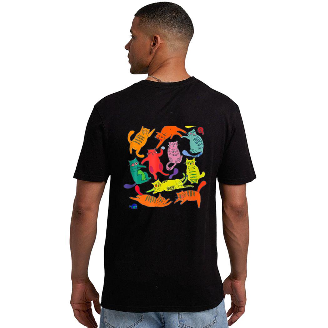 Just A Girl Who Loves Cats Cute Cat Lover Ee Multicolor Men T-Shirt