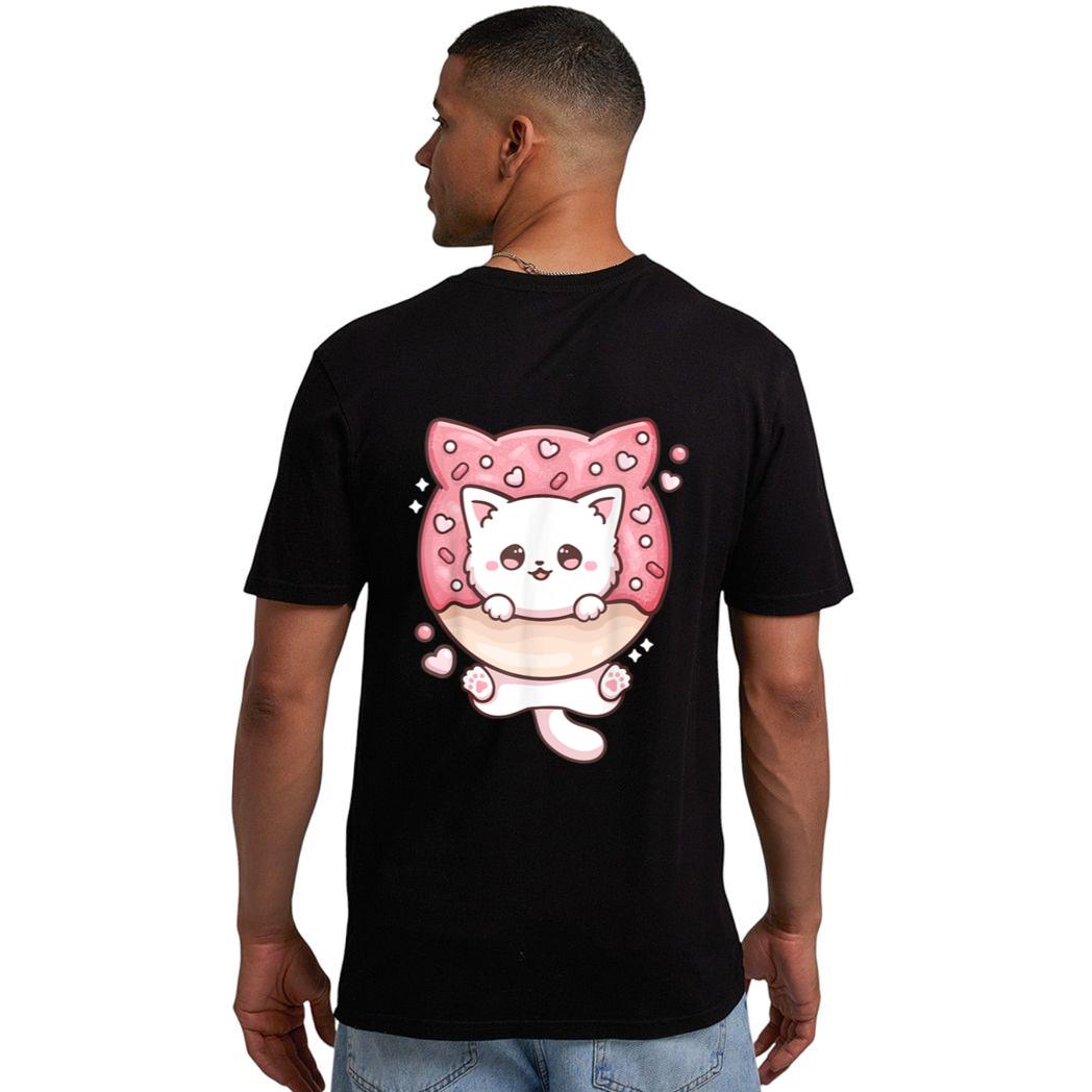 Kawaii Cat Donut Anime Lover Otaku Men T-Shirt