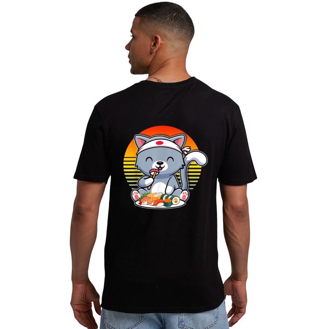 Kawaii Cat Otaku Japanese Sushi Gift Girls Official nager Men T-Shirt