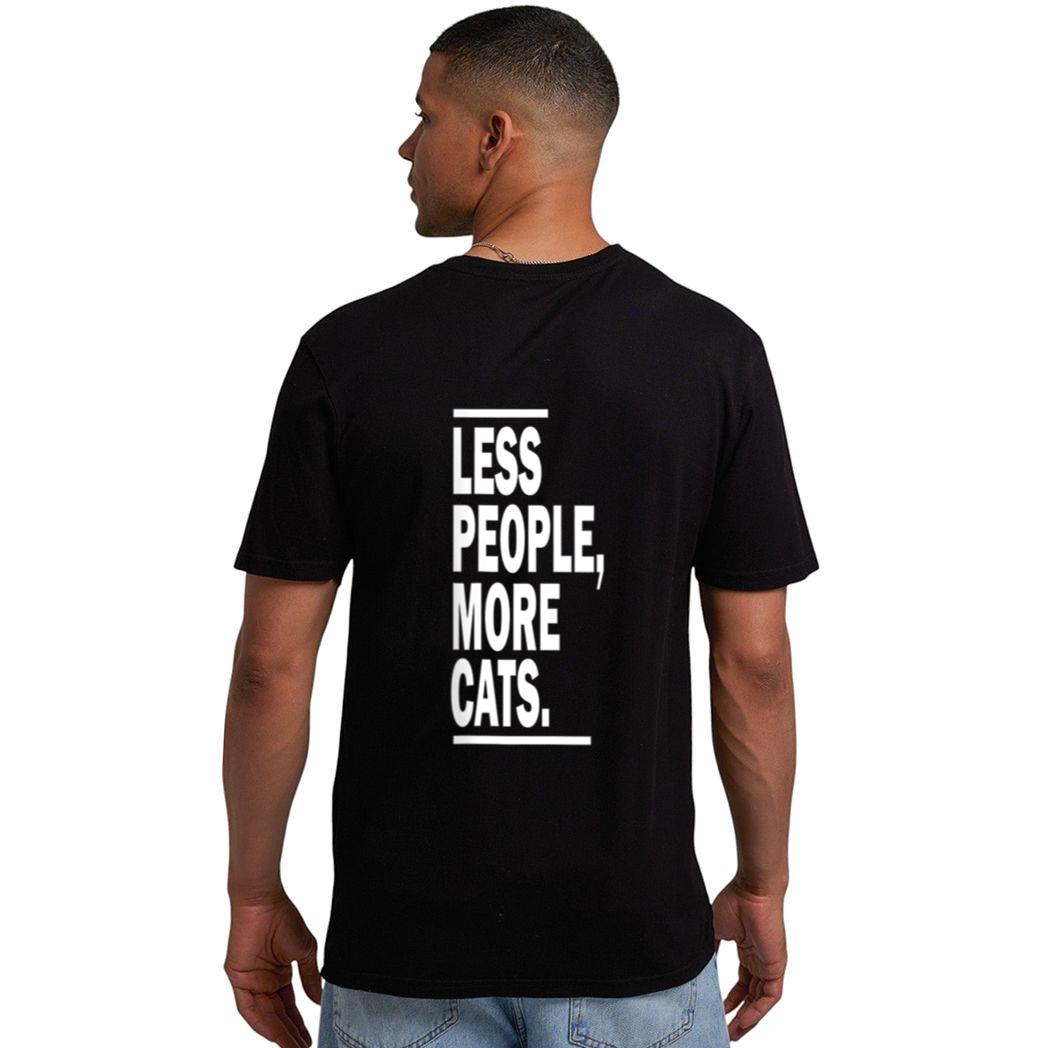 Less People More Cats Cat Lovers Sarcastic Men T-Shirt