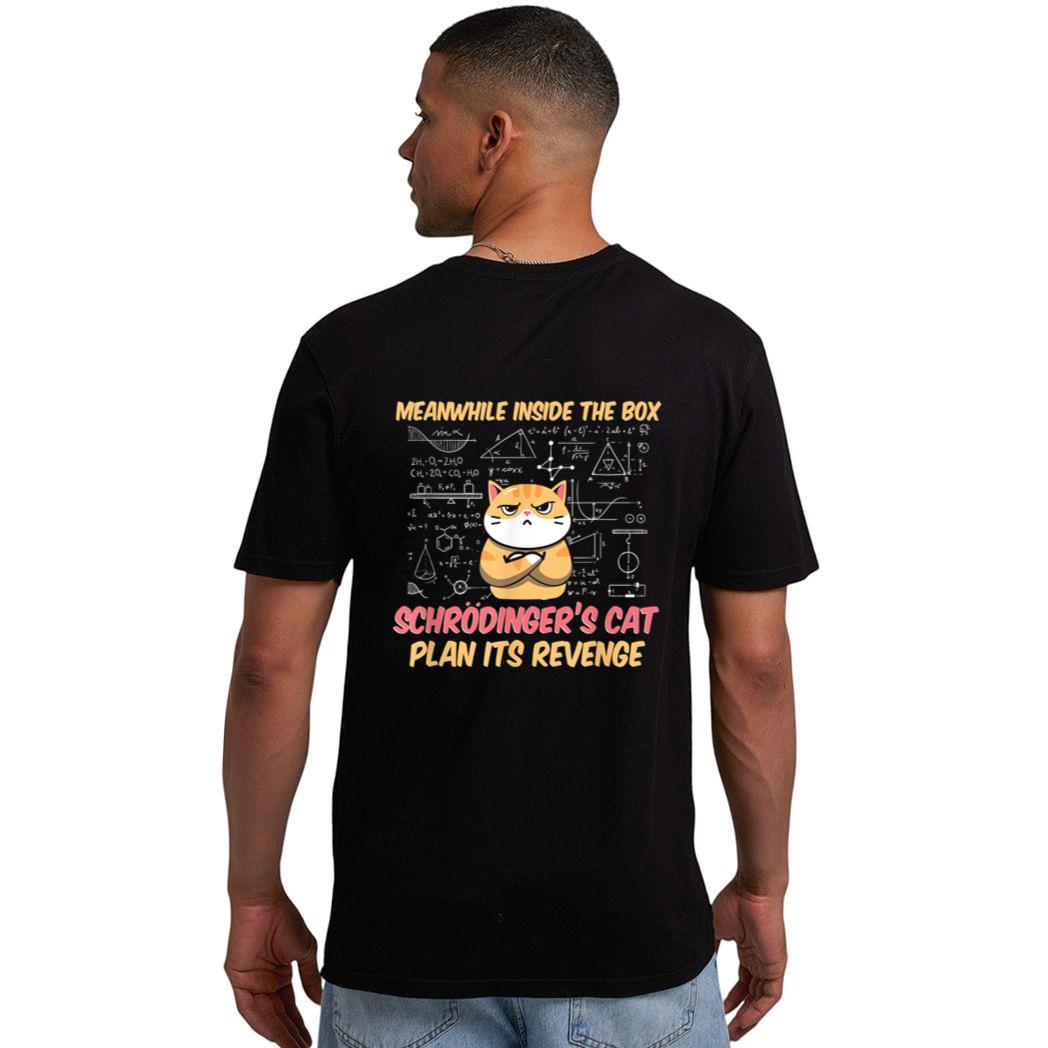 Meanwhile Inside The Box Funny Schrödinger's Cat Men T-Shirt