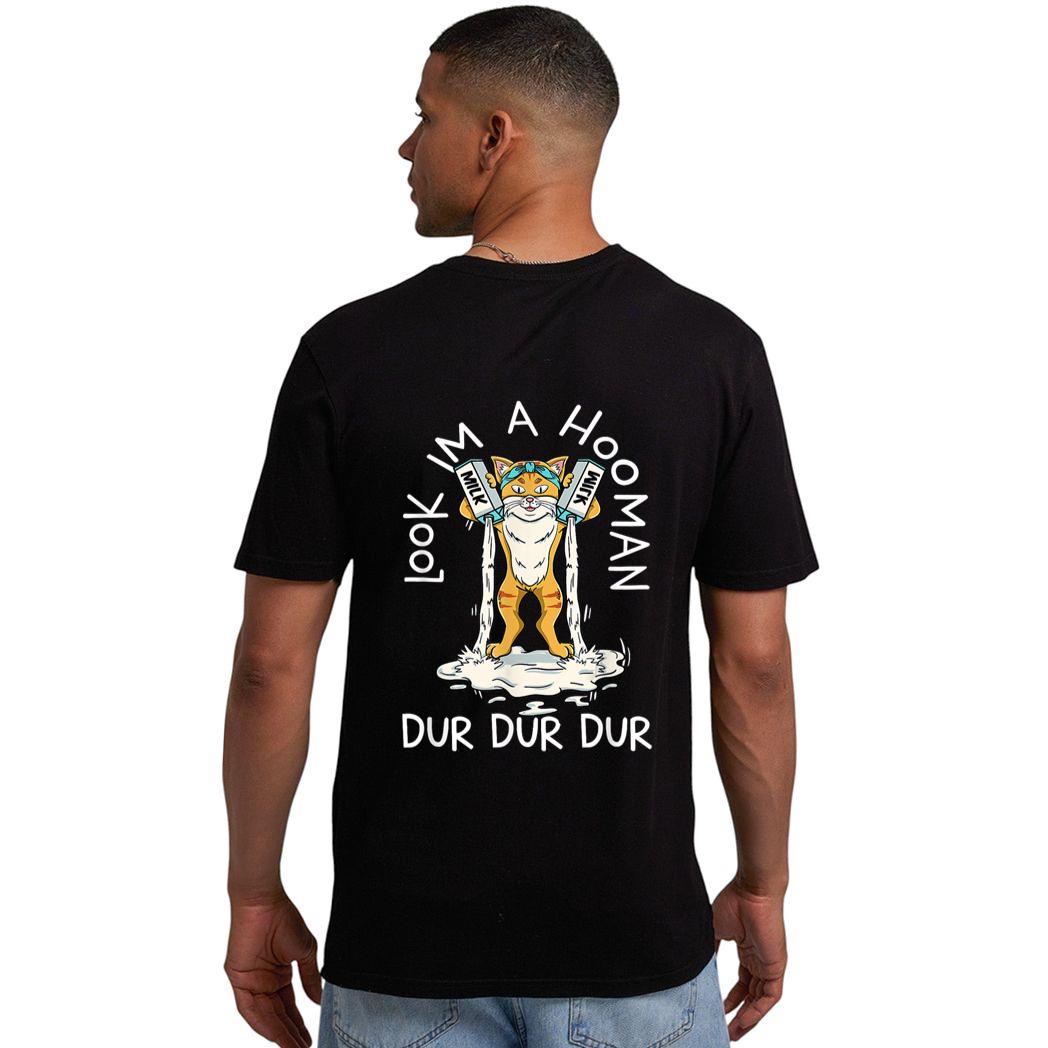 Meow Cat  Meow Kitty Funny Cats LOOK I'M A HOOMAN Men T-Shirt