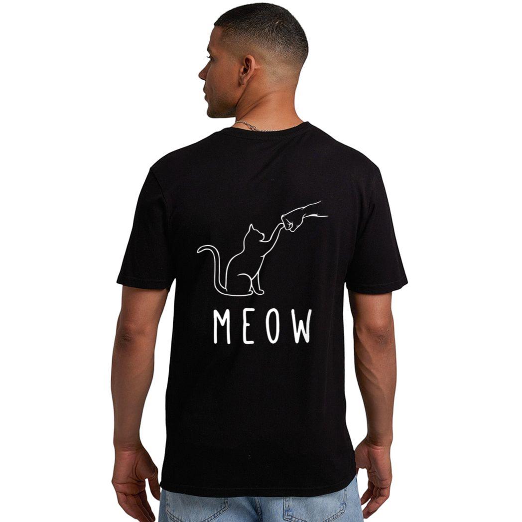 Meow Cat  Meow Kitty Funny Cats Mom And Cat Dad Cat Paw Men T-Shirt