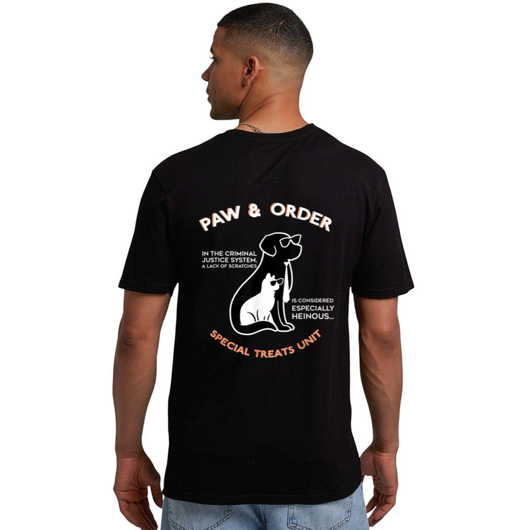 Paw and Order Special Treats Unit Training Dog And Cat Men T-Shirt