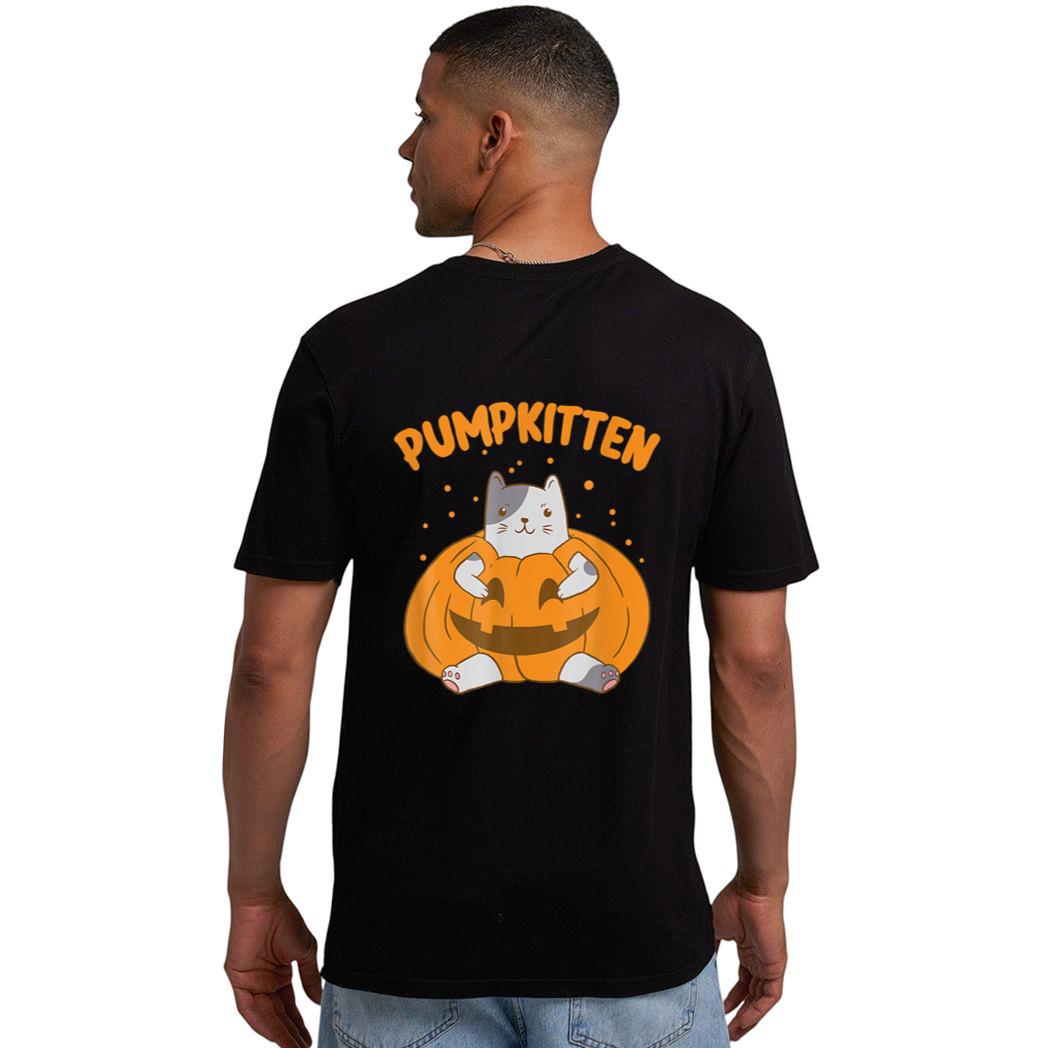 Pumpkitten Halloween 2022 Group Funny Pumpkin And Cat Men T-Shirt