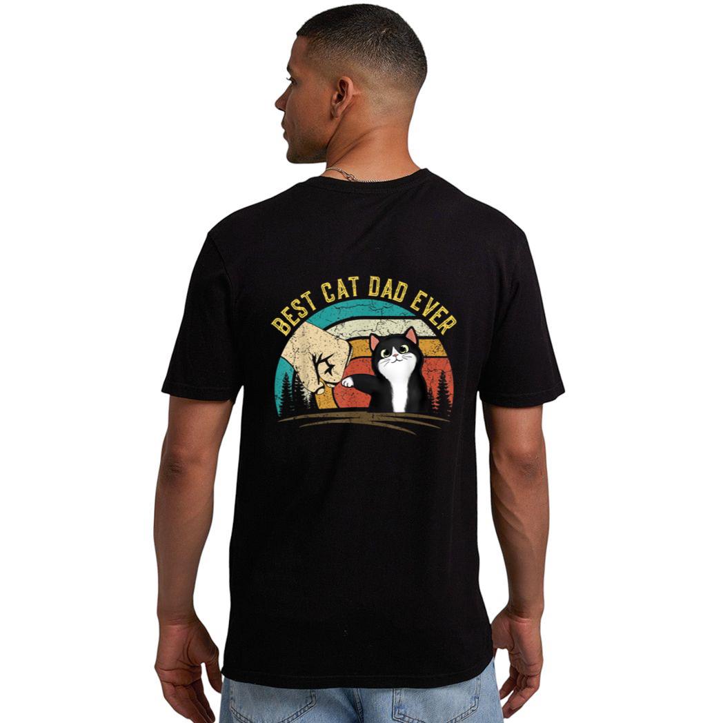 Retro Best Cat Dad Ever Father's Day Cat Daddy gifts Men T-Shirt