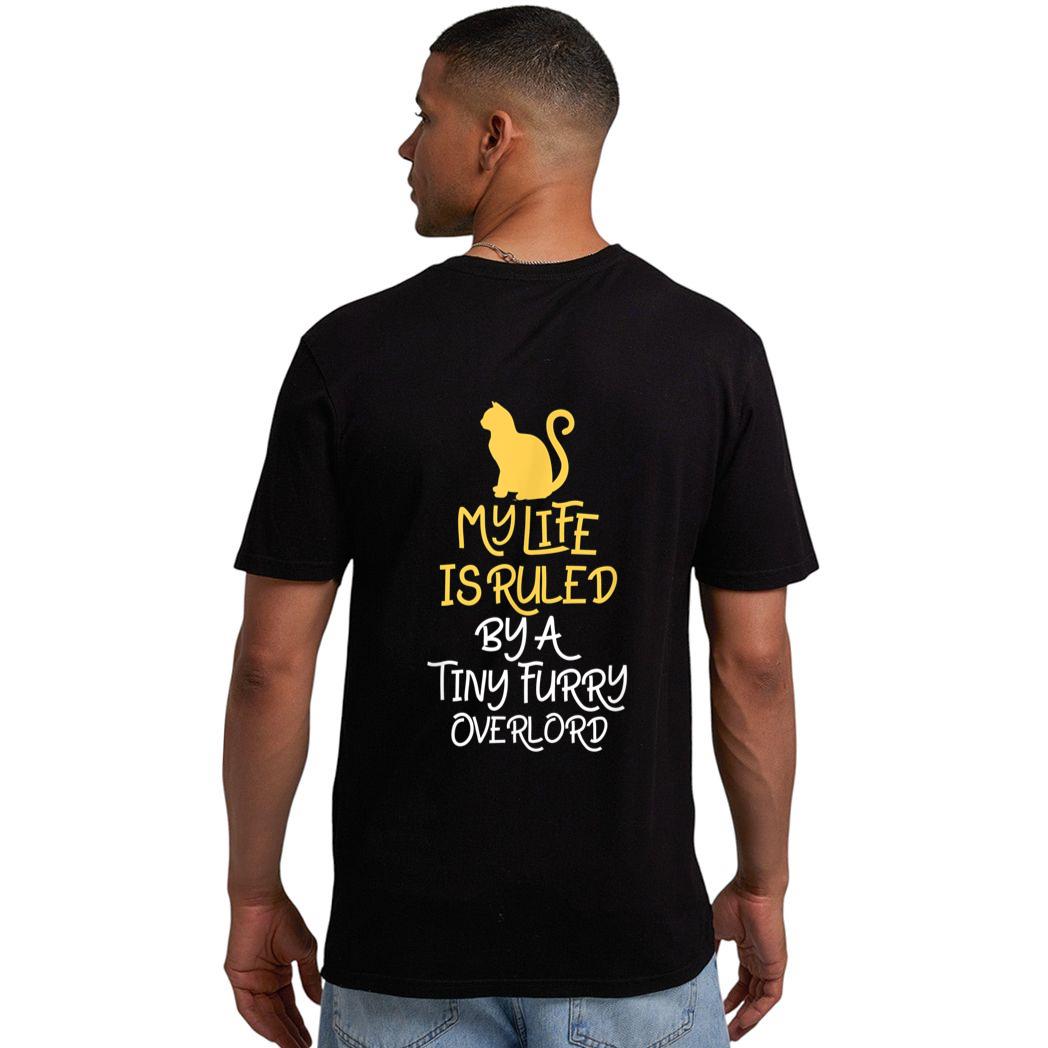 Retro Meow Cat My Life is Ruled by a Tiny Furry Overlord Men T-Shirt