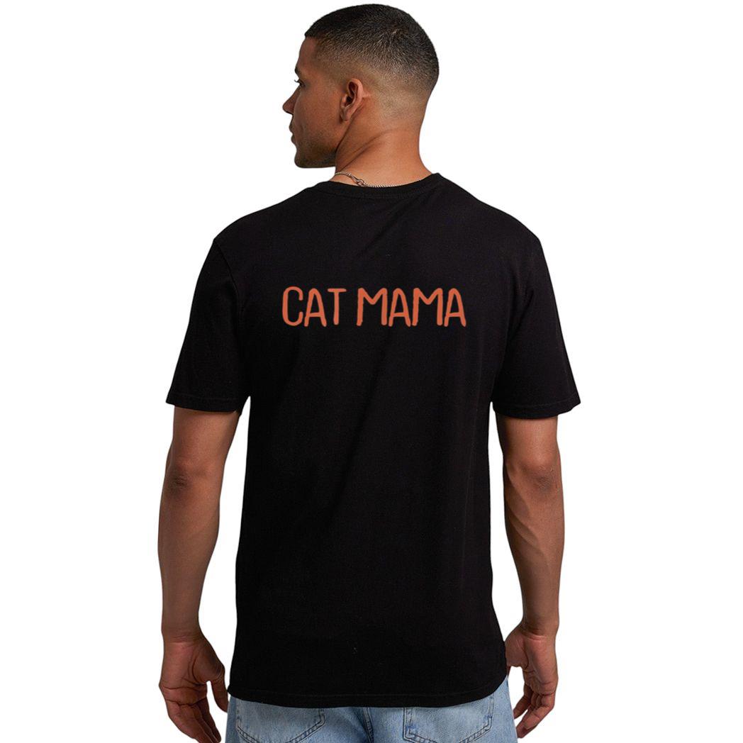 Retro Vintage Simple Funny Cat Mama Men T-Shirt
