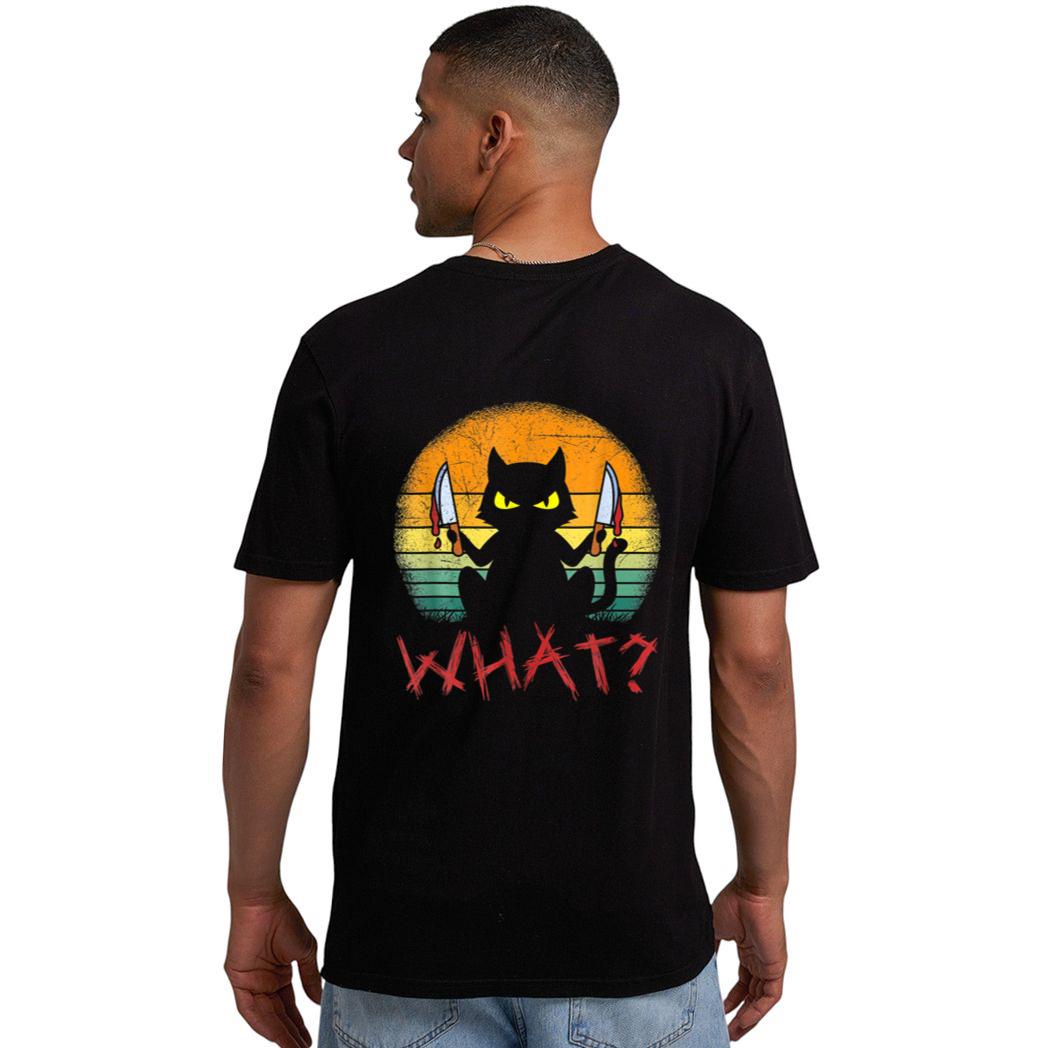 Serial Killer Halloween Cat Men T-Shirt