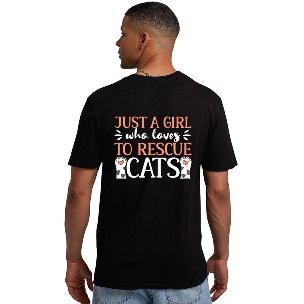Shelter Animal Love Just A Girl Who Loves To Rescue Cats Men T-Shirt