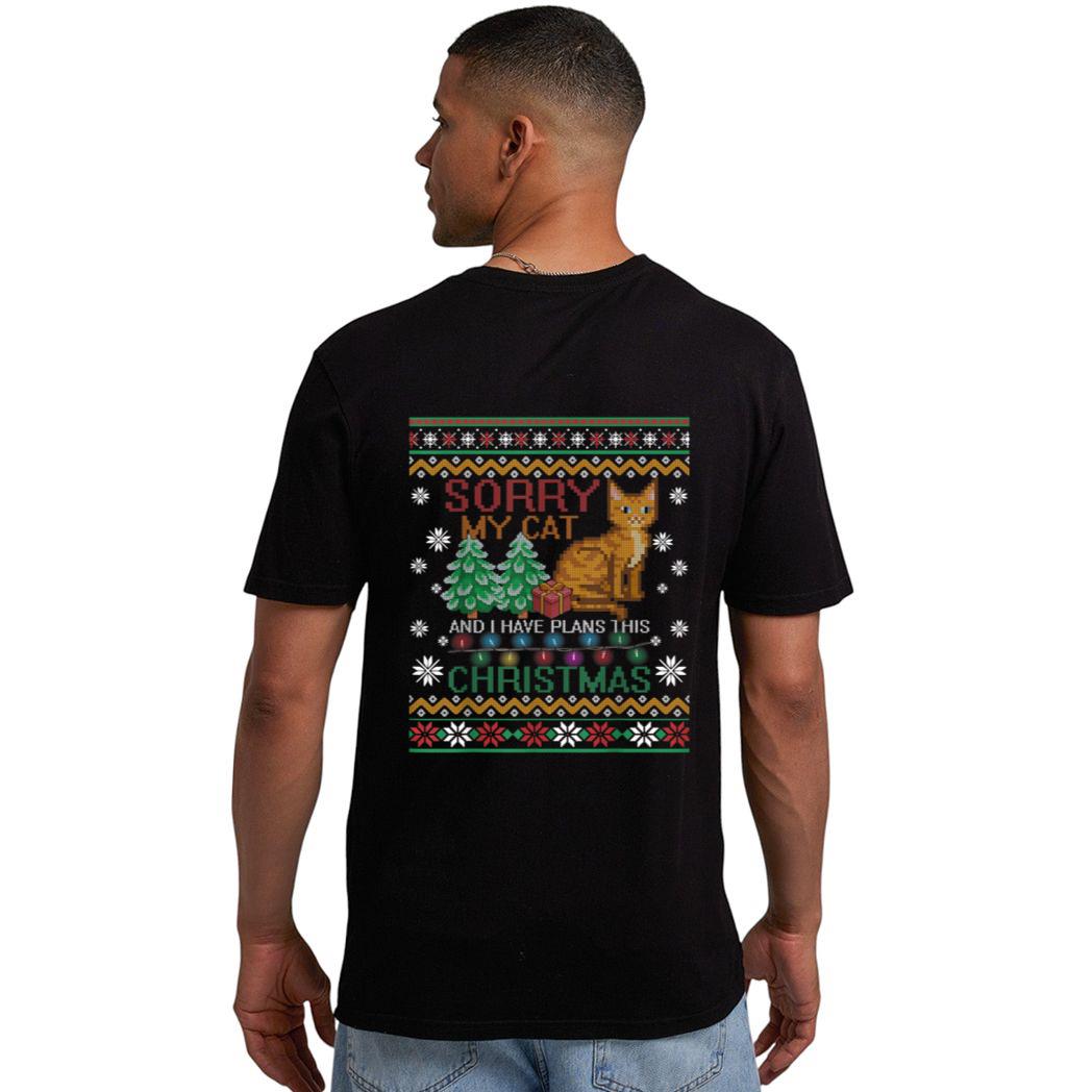 Sorry, My Cat And I Have Plans This Christmas Men T-Shirt