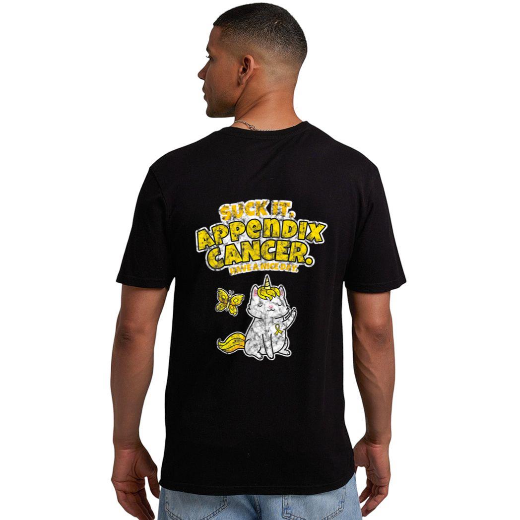 Suck It Appendix Cancer Unicorn Cat Butterfly Men T-Shirt