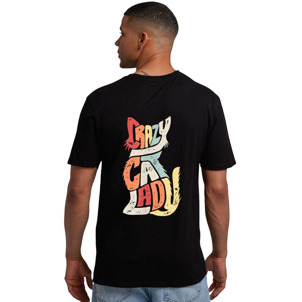 Vintage Crazy Cat Lady Funny Cat Meow Men T-Shirt