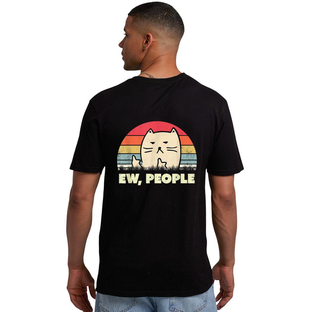 Vitnage black cat funny ew, people meowy cat kitty lovers Men T-Shirt