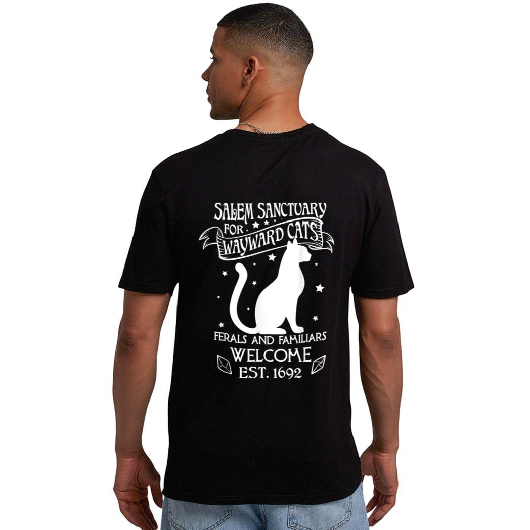 Witch Salem Sanctuary For Wayward Black Cats 1692 Gift Idea Men T-Shirt