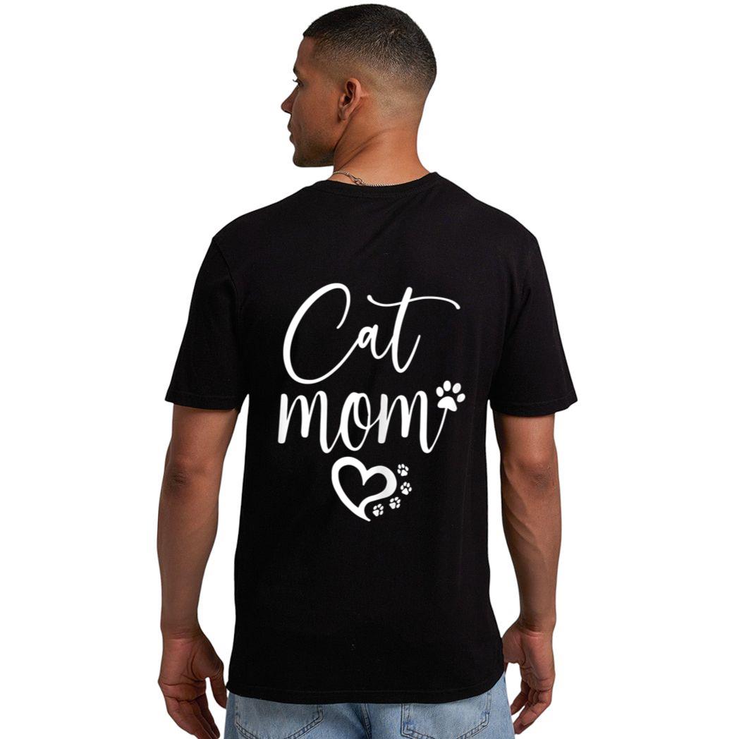Womens Cat Mom Men T-Shirt